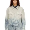 d-ranger Truckerjacke aus Prince-of-Wales-Jacquard-Denim d-ranger Truckerjacke aus Prince-of-Wales-Jacquard-Denim