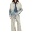 d-ranger Truckerjacke aus Prince-of-Wales-Jacquard-Denim d-ranger Truckerjacke aus Prince-of-Wales-Jacquard-Denim