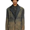 d-reg-s Blazer aus fließendem, meliertem Denim