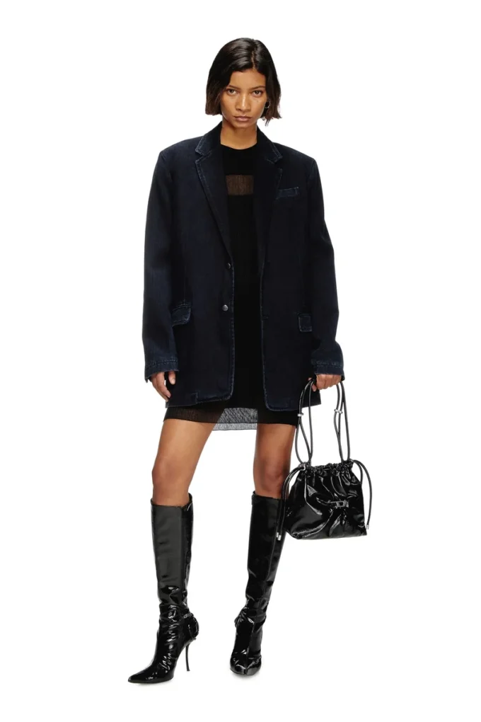 d-reger-d Blazer aus leicht behandeltem Denim d-reger-d Blazer aus leicht behandeltem Denim