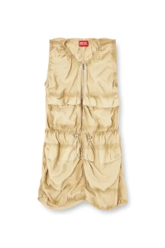 d-resden Cargo-Kleid aus behandelter Viskose-Nylon