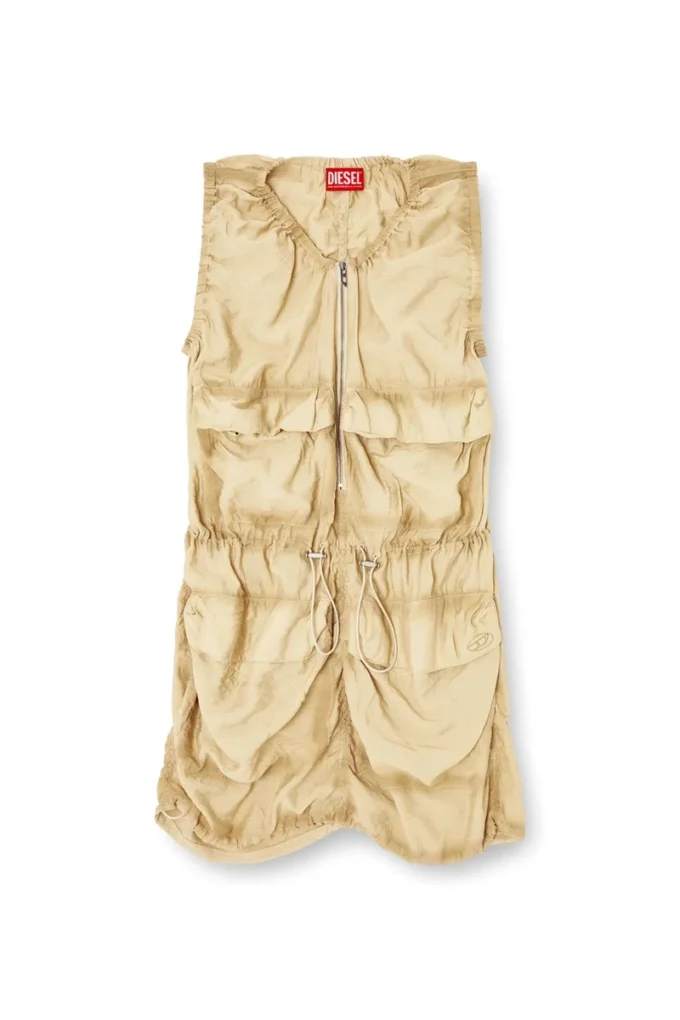 d-resden Cargo-Kleid aus behandelter Viskose-Nylon