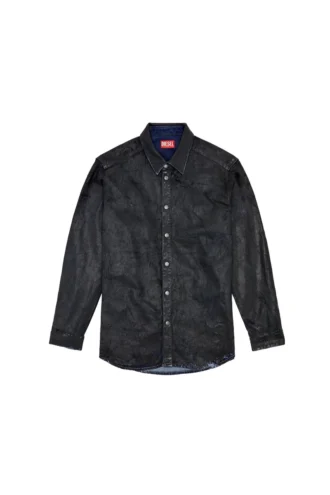 d-simply-fse Jeanshemd mit Craquelé-Beschichtung