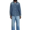 d-simply-s15 Jeanshemd mit Stickerei auf der Rückseite d-simply-s15 Jeanshemd mit Stickerei auf der Rückseite