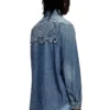 d-simply-s15 Jeanshemd mit Stickerei auf der Rückseite d-simply-s15 Jeanshemd mit Stickerei auf der Rückseite