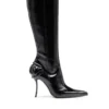 d-ten&half hb D-Ten&Half-Glossy kniehohe Stiefel mit geschwungenem Absatz d-ten&half hb D-Ten&Half-Glossy kniehohe Stiefel mit geschwungenem Absatz