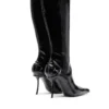 d-ten&half hb D-Ten&Half-Glossy kniehohe Stiefel mit geschwungenem Absatz d-ten&half hb D-Ten&Half-Glossy kniehohe Stiefel mit geschwungenem Absatz