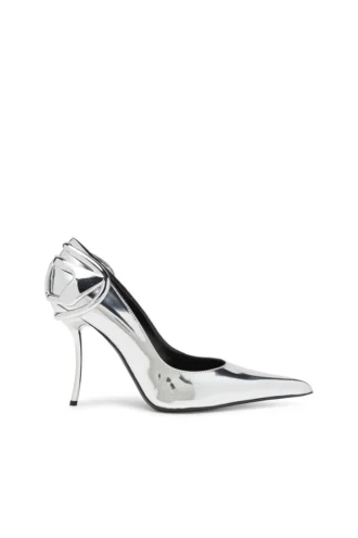 d-ten&half p D-Ten&Half-Metallic Pumps mit geschwungenem Absatz