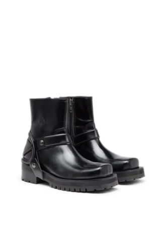 d-texan ch D-Texan-Harness Stiefel aus poliertem Leder