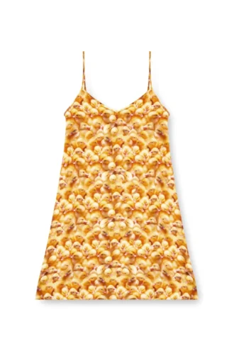 d-ulcet Minikleid aus Viskose mit Allover-Print
