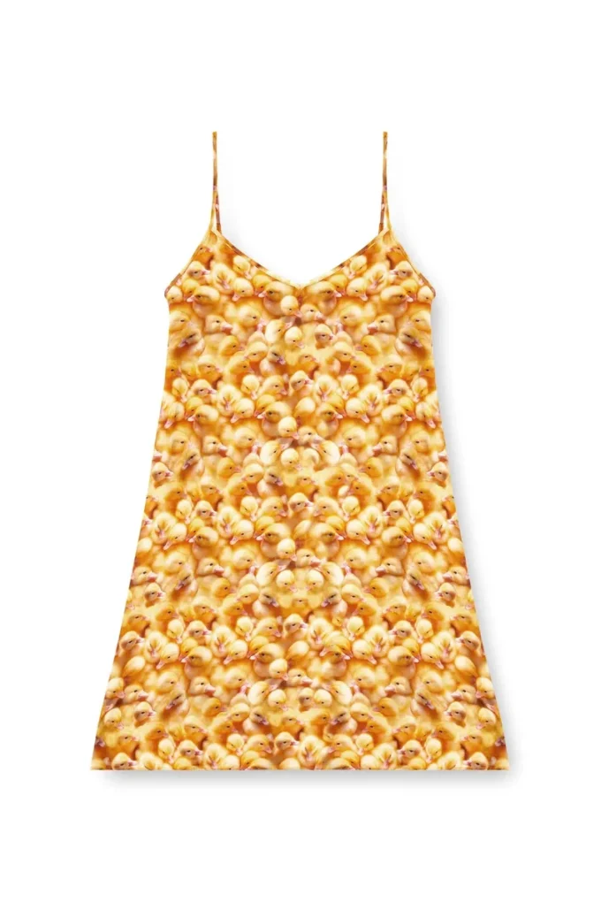 d-ulcet Minikleid aus Viskose mit Allover-Print