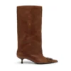 d-venus 40 kb tube D-Venus-Kniehohe Stiefel aus geöltem Leder