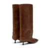 d-venus 40 kb tube D-Venus-Kniehohe Stiefel aus geöltem Leder