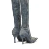 d-venus kb d D-Venus – Denim-Stiefel mit Logo-Plakette d-venus kb d D-Venus – Denim-Stiefel mit Logo-Plakette