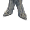 d-venus kb d D-Venus – Denim-Stiefel mit Logo-Plakette d-venus kb d D-Venus – Denim-Stiefel mit Logo-Plakette