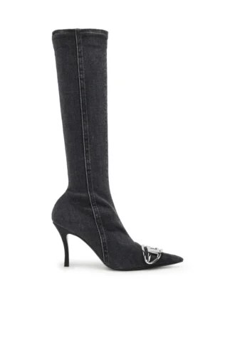 d-venus kb d D-Venus-Kniehohe Stiefel aus Stretch-Denim