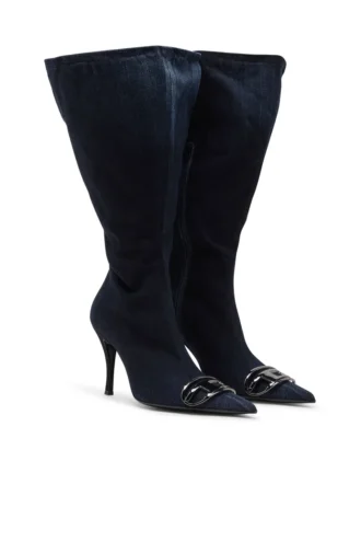 d-venus kb large D-Venus-Wide kniehohe Stiefel aus Denim