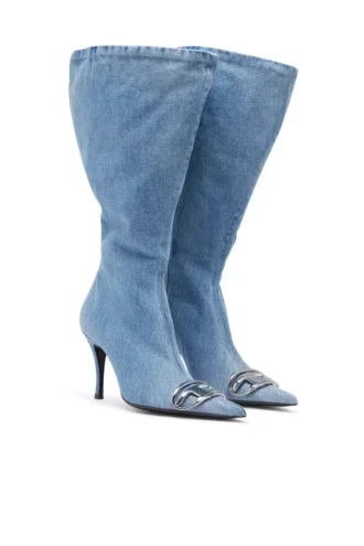 d-venus kb large D-Venus-Wide kniehohe Stiefel aus Denim