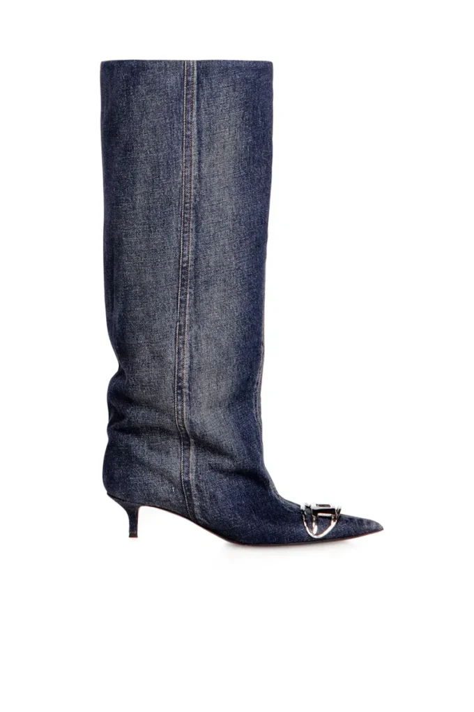 d-venus kb slouchy D-Venus-Slouchy kniehoher Stiefel aus Denim d-venus kb slouchy D-Venus-Slouchy kniehoher Stiefel aus Denim