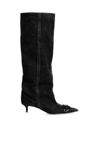 d-venus kb slouchy D-Venus-Slouchy kniehoher Stiefel aus Denim