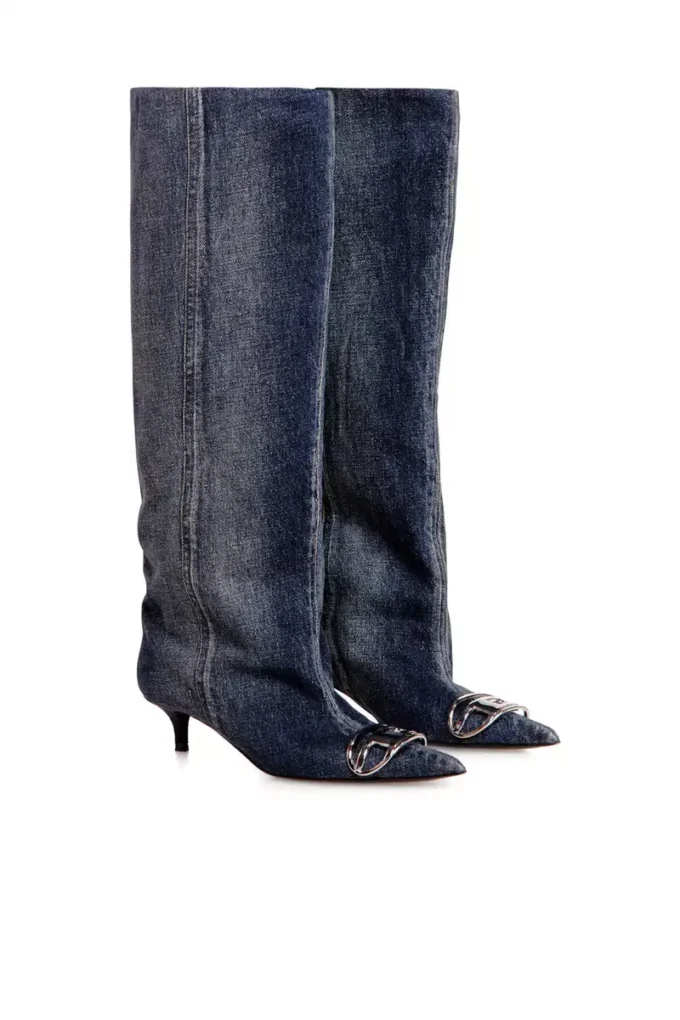 d-venus kb slouchy D-Venus-Slouchy kniehoher Stiefel aus Denim d-venus kb slouchy D-Venus-Slouchy kniehoher Stiefel aus Denim