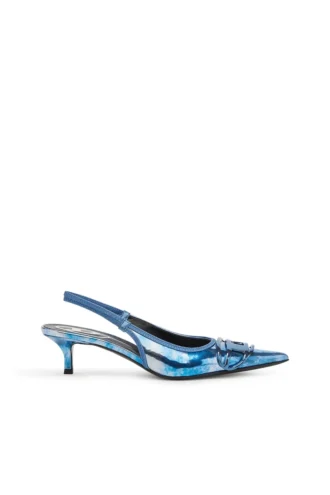 d-venus sb 40 D-Venus-Zweifarbige Metallic-Slingback-Pumps