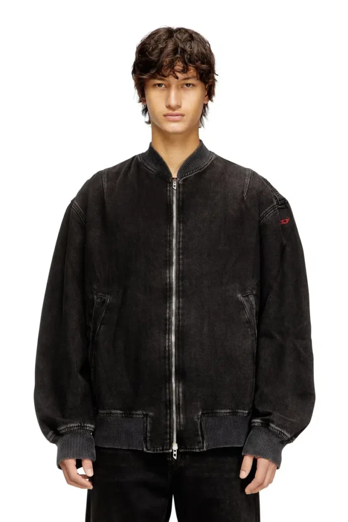 d-vinz Bomberjacke aus Clean-Wash-Denim d-vinz Bomberjacke aus Clean-Wash-Denim