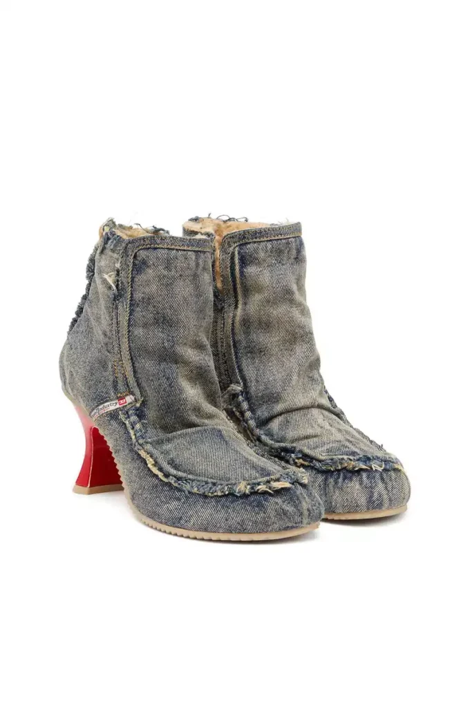 d-woodstock heel ab D-Woodstock – Denim-Stiefel mit Absatz