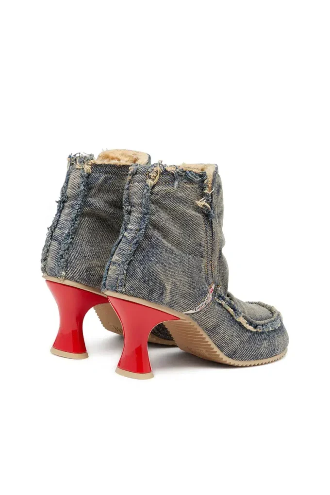d-woodstock heel ab D-Woodstock – Denim-Stiefel mit Absatz
