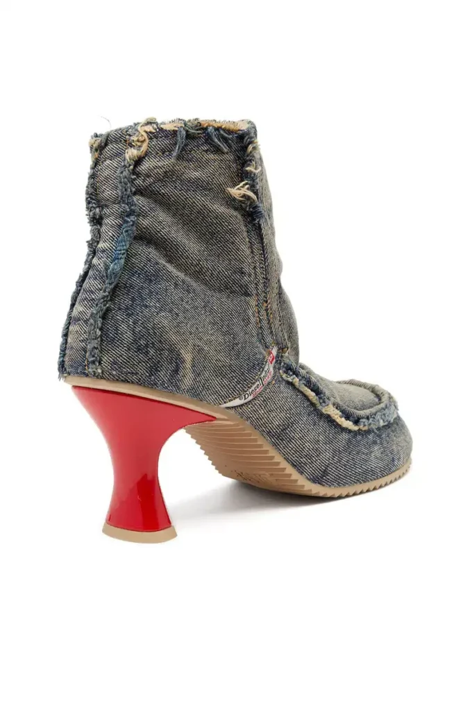 d-woodstock heel ab D-Woodstock – Denim-Stiefel mit Absatz