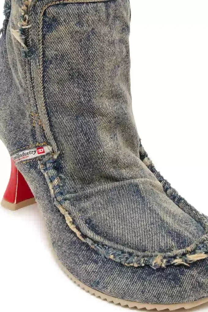 d-woodstock heel ab D-Woodstock – Denim-Stiefel mit Absatz