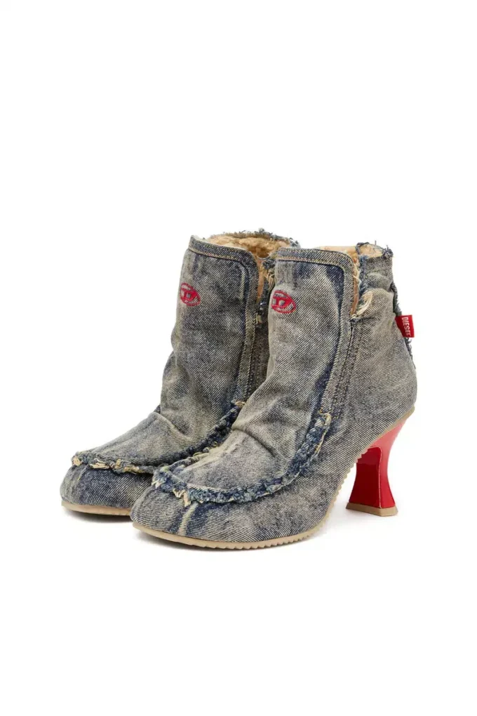 d-woodstock heel ab D-Woodstock – Denim-Stiefel mit Absatz