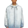 d-wynny jogg Kapuzenjacke aus bedrucktem JoggJeans mit Bleich-Effekt