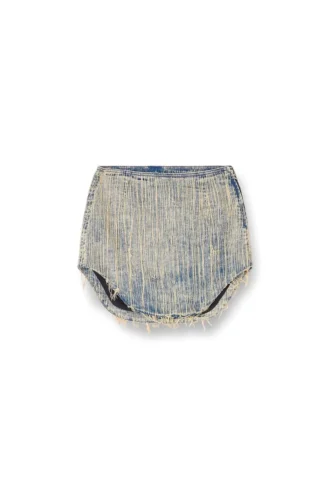 de-ada-s Jeans-Minirock mit Raw-Edge-Details
