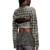 de-ansis-fsh2 Bolero aus Denim mit Hahnentrittmuster