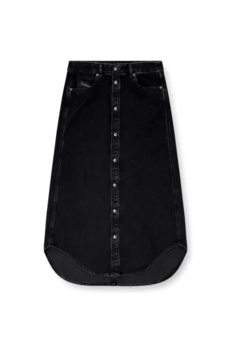de-ard-long Midi-Jeansrock