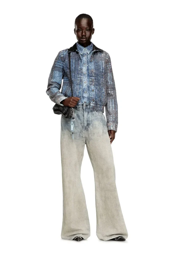 de-ateli-s Kurze Jacke aus grafischem Bouclé-Denim de-ateli-s Kurze Jacke aus grafischem Bouclé-Denim