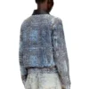 de-ateli-s Kurze Jacke aus grafischem Bouclé-Denim de-ateli-s Kurze Jacke aus grafischem Bouclé-Denim
