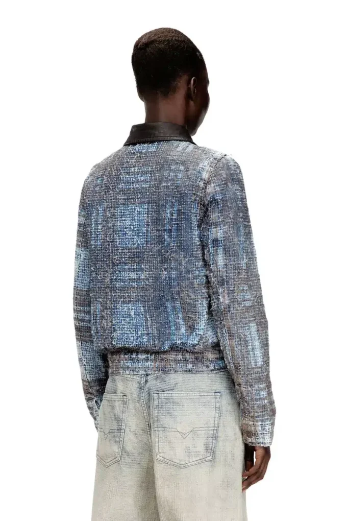de-ateli-s Kurze Jacke aus grafischem Bouclé-Denim de-ateli-s Kurze Jacke aus grafischem Bouclé-Denim