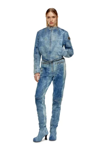 de-calur-fse Jeansjacke mit Biker-Reißverschlussdetails
