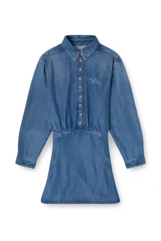de-drevia-s Jeanskleid mit Stickerei auf der Rückseite