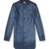 de-eazy dress-s Hemdkleid aus fließendem Prince-of-Wales-Denim de-eazy dress-s Hemdkleid aus fließendem Prince-of-Wales-Denim