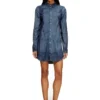 de-eazy dress-s Hemdkleid aus fließendem Prince-of-Wales-Denim de-eazy dress-s Hemdkleid aus fließendem Prince-of-Wales-Denim