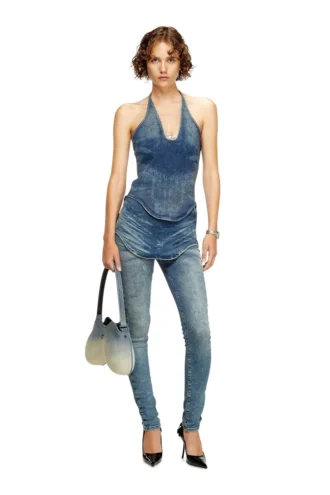 de-janice-s Neckholder-Top aus Reform-Denim