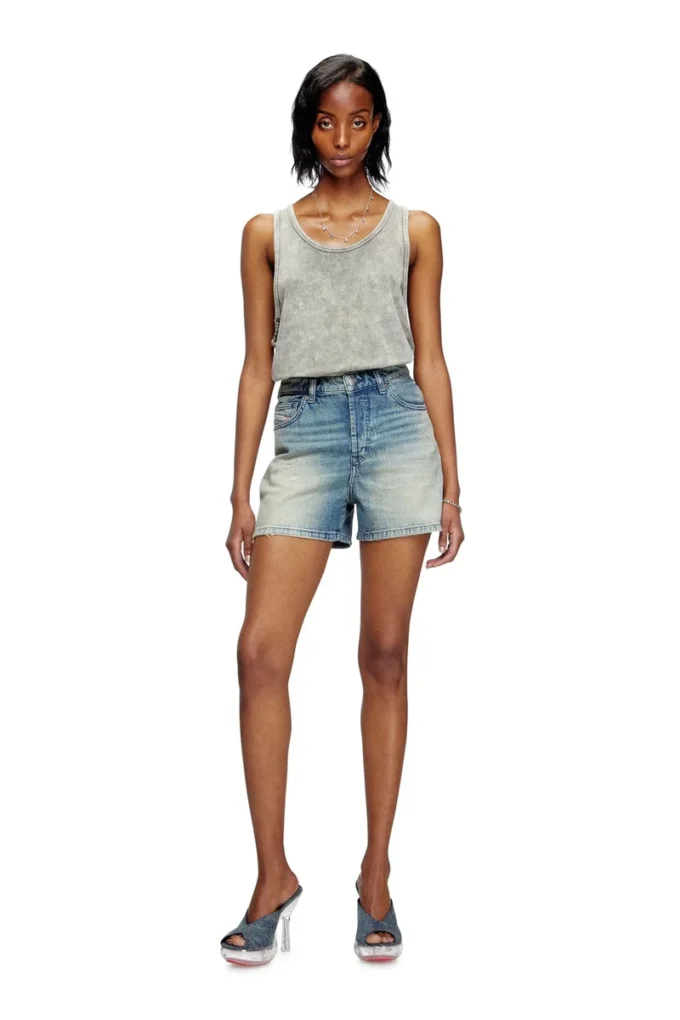 de-jiro Shorts aus Denim mit Used-Effekt de-jiro Shorts aus Denim mit Used-Effekt