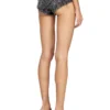 de-jizz-fsh2 Shorts aus Denim mit Hahnentrittmuster und Batikoptik de-jizz-fsh2 Shorts aus Denim mit Hahnentrittmuster und Batikoptik
