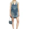 de-laris-dress-s Kurzes Kleid aus marmoriertem Denim de-laris-dress-s Kurzes Kleid aus marmoriertem Denim