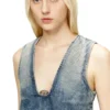 de-laris-dress-s Kurzes Kleid aus marmoriertem Denim de-laris-dress-s Kurzes Kleid aus marmoriertem Denim