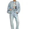 de-marge-fse Oversized-Jacke aus Kristall-Denim