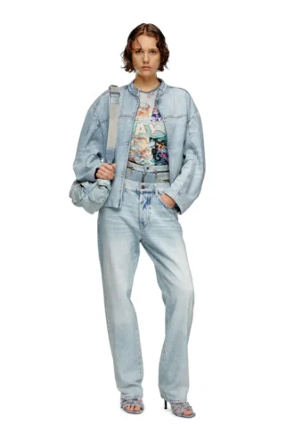 de-marge-fse Oversized-Jacke aus Kristall-Denim